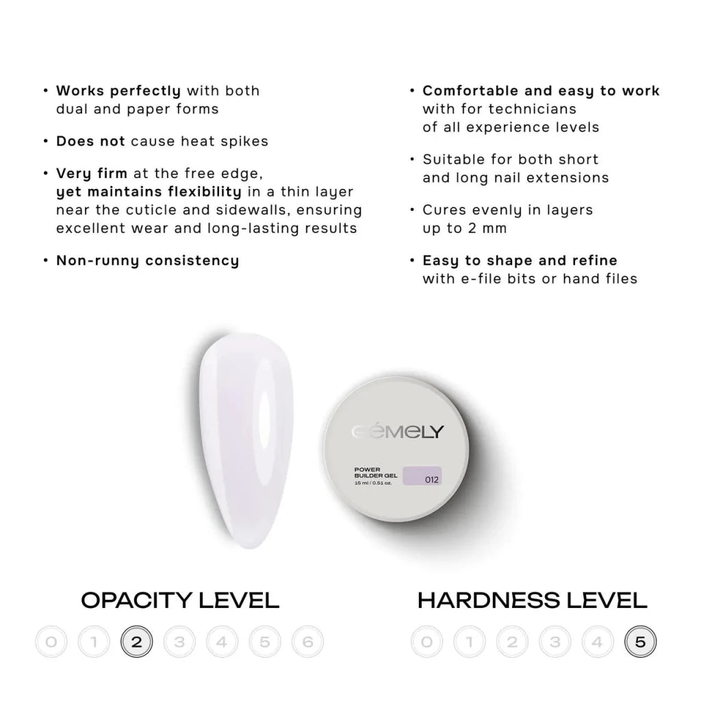Gemely Power Builder Gel 012 - Level Up Beauty Supply