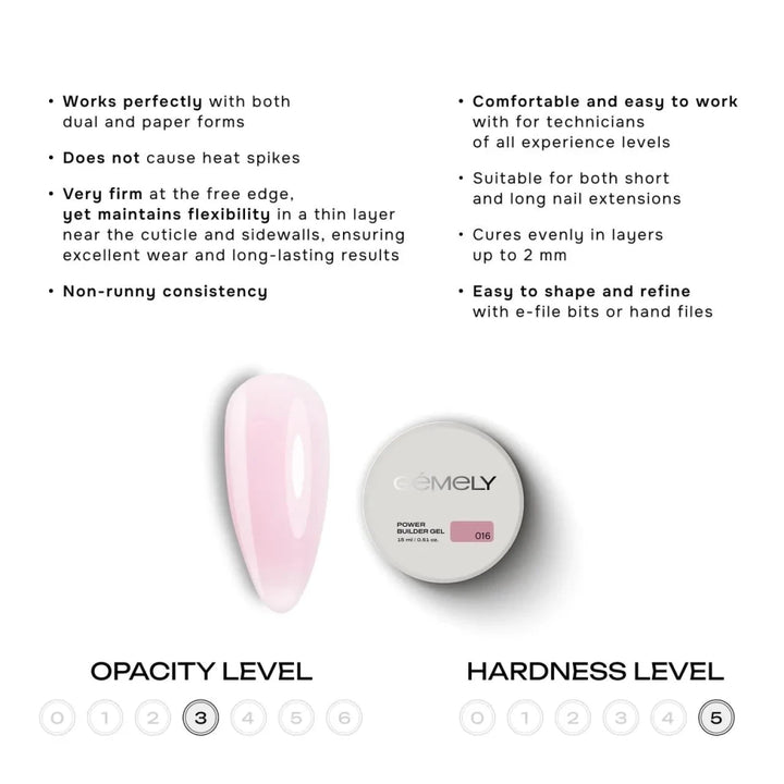 Gemely Power Builder Gel 016 - Level Up Beauty Supply