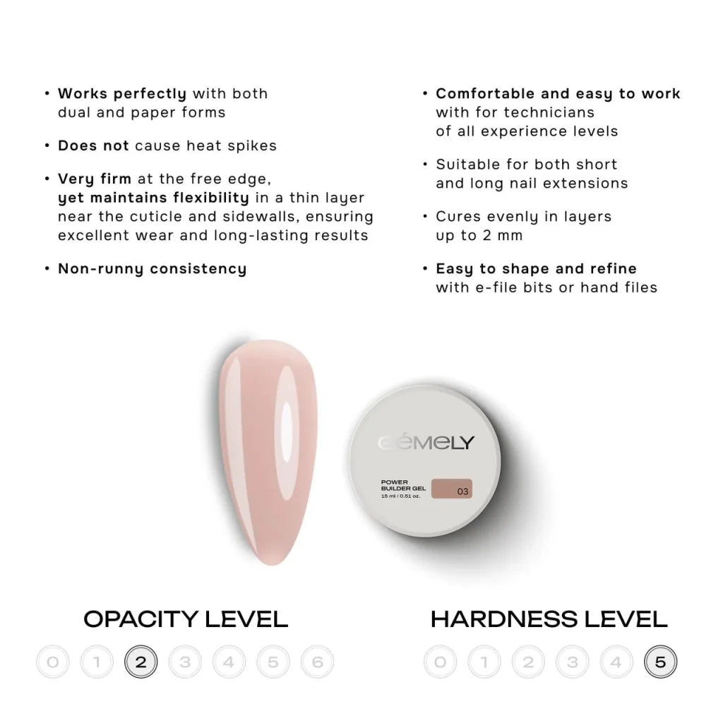Gemely Power Builder Gel 003 - Level Up Beauty Supply