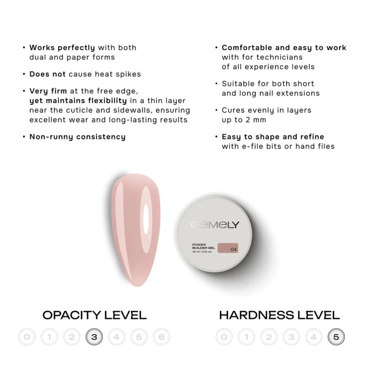 Gemely Power Builder Gel 004 - Level Up Beauty Supply