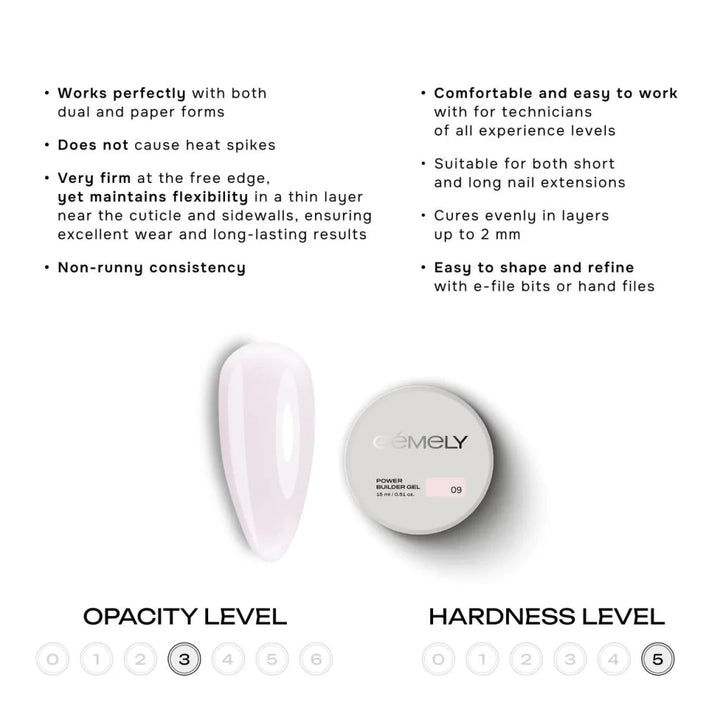 Gemely Power Builder Gel 009 - Level Up Beauty Supply