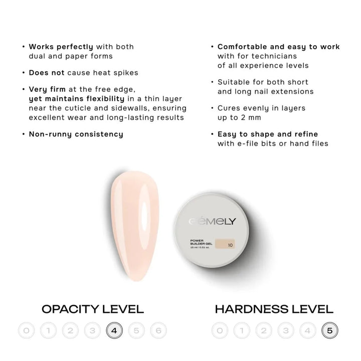 Gemely Power Builder Gel 010 - Level Up Beauty Supply