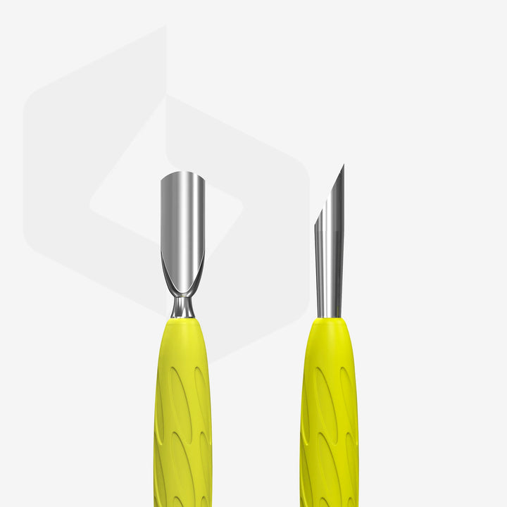 Staleks Pro UNIQ 10 Type 2 Pusher Gummy with yellow silicone handle (PQ-10/2)