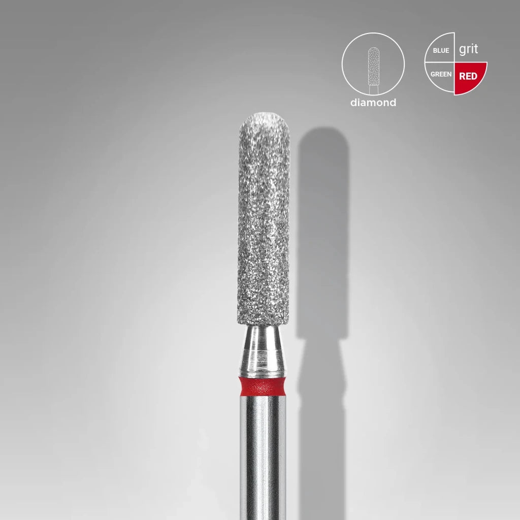 STALEKS Diamond nail bit, rounded cylinder 2.5 Fine (FA30R025/10) - Level Up Beauty Supply