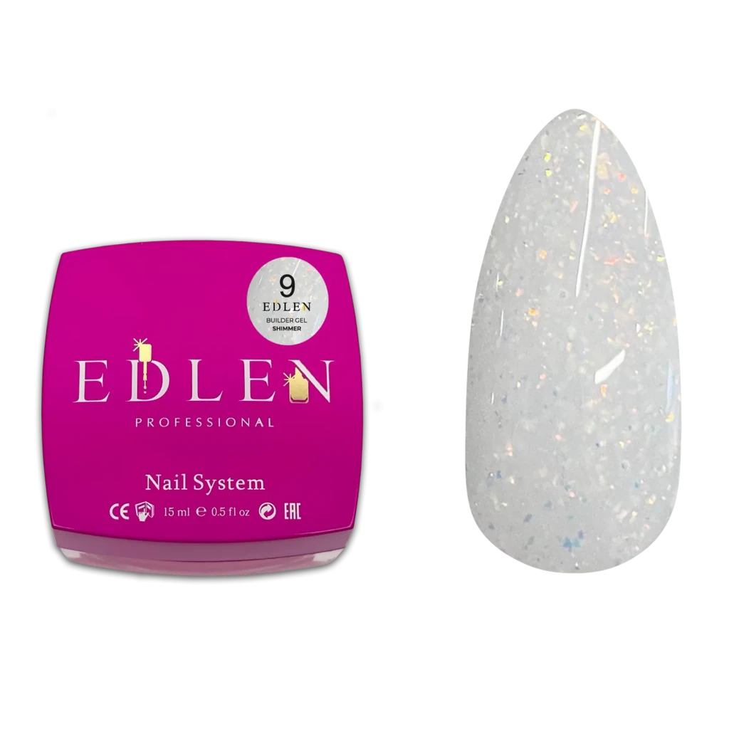 EDLEN Builder Gel Shimmer 09, 15 ml - Level Up Beauty Supply