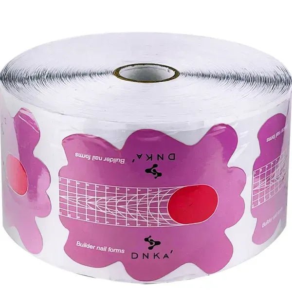 DNKa “Long” Paper Builder Nail Forms, 500 pcs - Level Up Beauty Supply