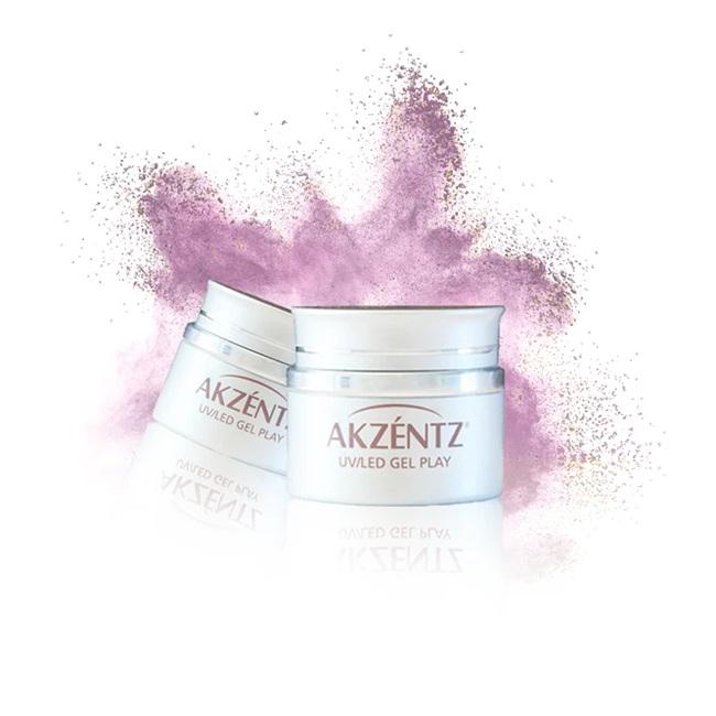 AKZENTZ Gel Play Amethyst Pearlescent Powder, 1g jar - Level Up Beauty Supply