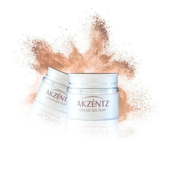 AKZENTZ Gel Play Copper Pearlescent Powder, 1g jar - Level Up Beauty Supply