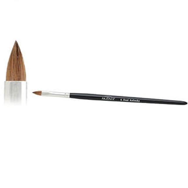 AKZENTZ Deluxe Oval "Cat Tongue" Kolinsky Brush 6 - Level Up Beauty Supply