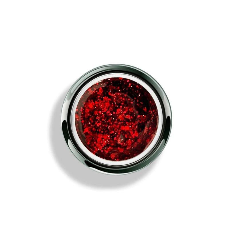 AKZENTZ GEL PLAY - Glitter Scarlet Fantasy 4g/.14oz - Level Up Beauty Supply