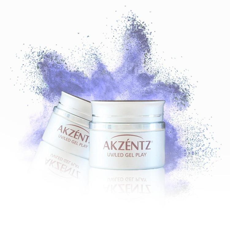 AKZENTZ Gel Play Sapphire Pearlescent Powder, 1g jar - Level Up Beauty Supply