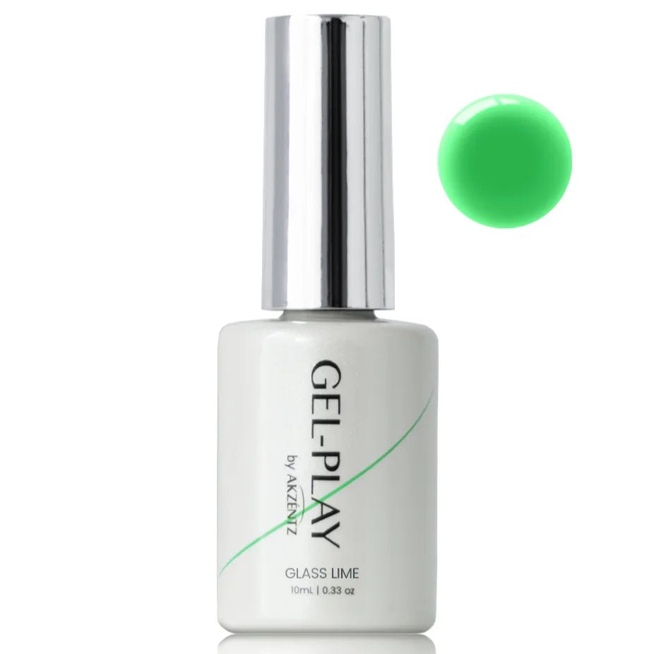 AKZENTZ UV/LED Gel Play in a Bottle - Glass Lime 10g/.0.35oz - Level Up Beauty Supply