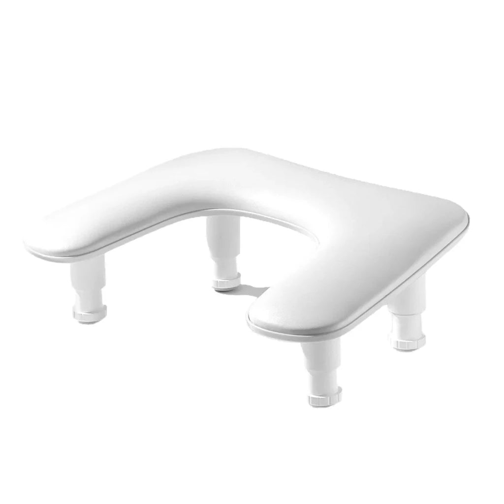 Adjustable U - Shape Armrest, white - Level Up Beauty Supply