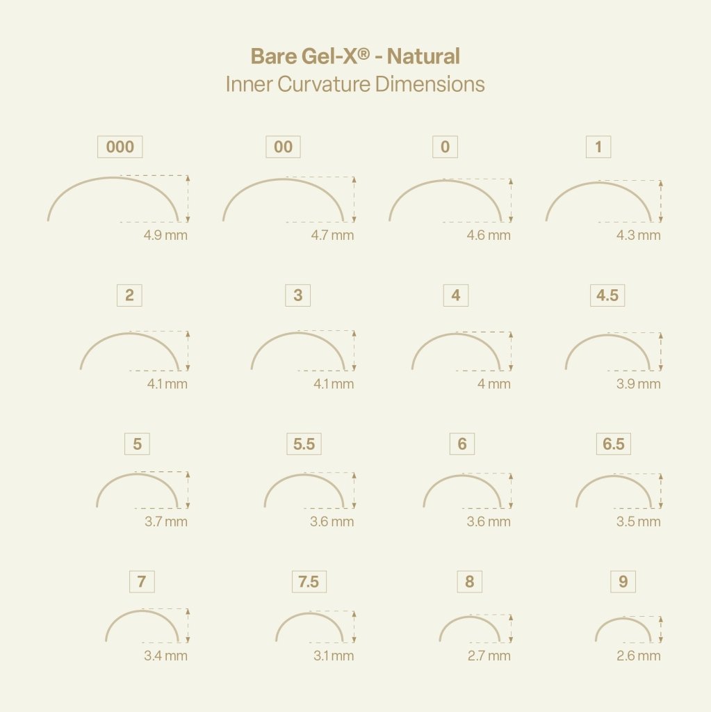 Aprés - Bare Gel-X® Natural Box of Tips (16 sizes, 280pcs) - Level Up Beauty Supply