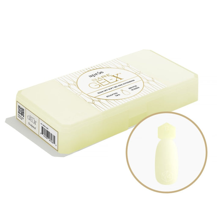 Aprés - Bare Gel-X® Sculpted Box of Tips (16 sizes, 280pcs) - Level Up Beauty Supply
