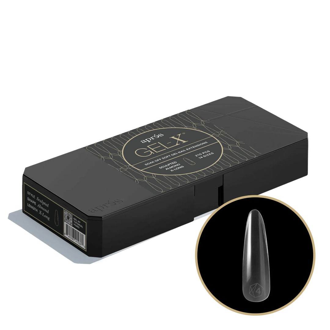 Aprés - Gel-X® Sculpted Almond Extra Long Box of Tips - Mini (14 sizes, 210pcs)