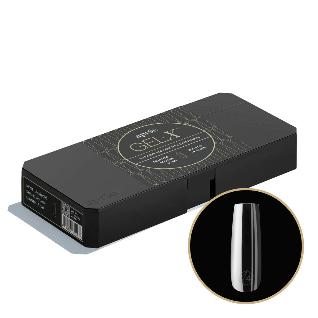 Aprés - Gel-X® Sculpted Square Long Box of Tips - Mini (14 sizes, 280pcs)