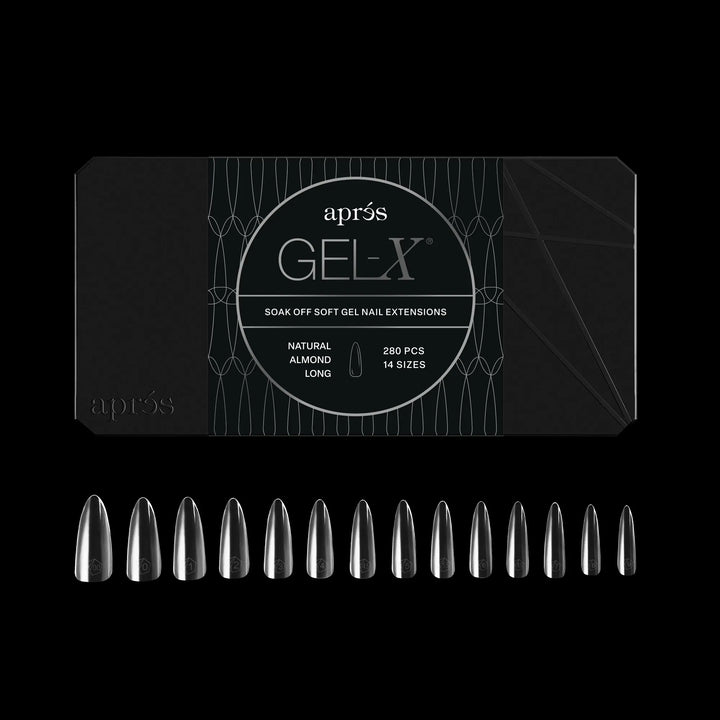Aprés - Gel-X® Natural Almond Long Box of Tips - Mini (14 sizes, 280pcs)