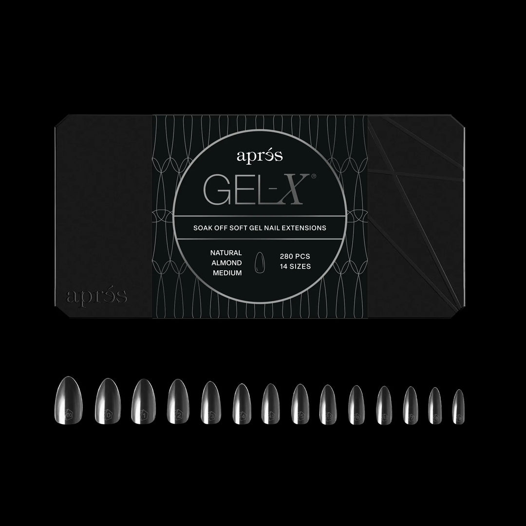 Aprés - Gel-X® Natural Almond Medium Box of Tips - Mini (14 sizes, 280pcs)