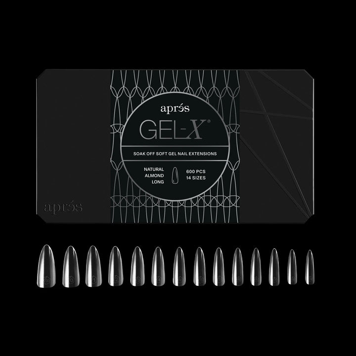 Aprés - Gel-X® Natural Almond Long Box of Tips 2.0 - (14 sizes, 600pcs)