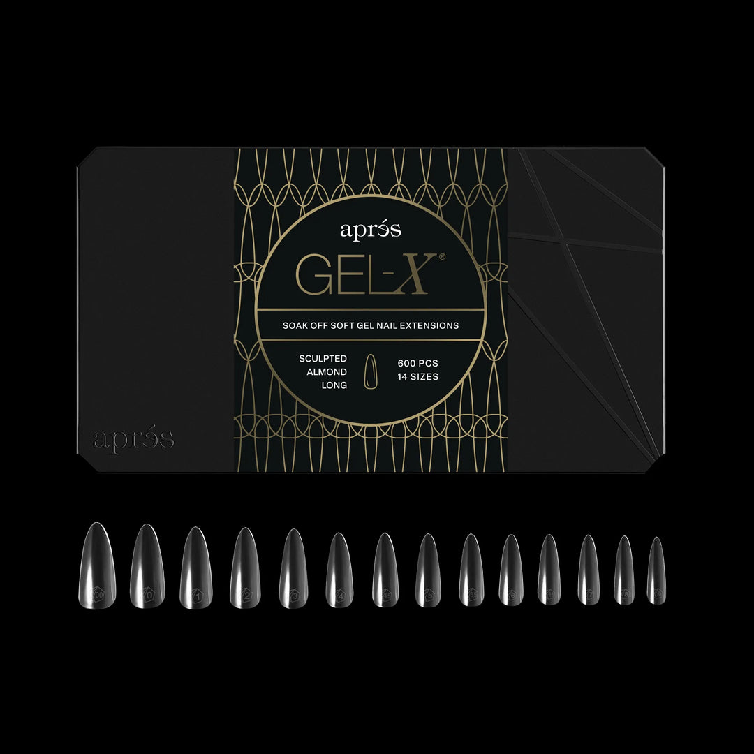 Aprés - Gel-X® Sculpted Almond Long Box of Tips 2.0 - Pro (14 sizes, 600pcs)