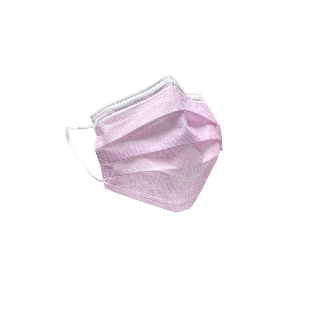 Aurelia 3 ply Face Mask Level 2, Pink, 50pcs - Level Up Beauty Supply
