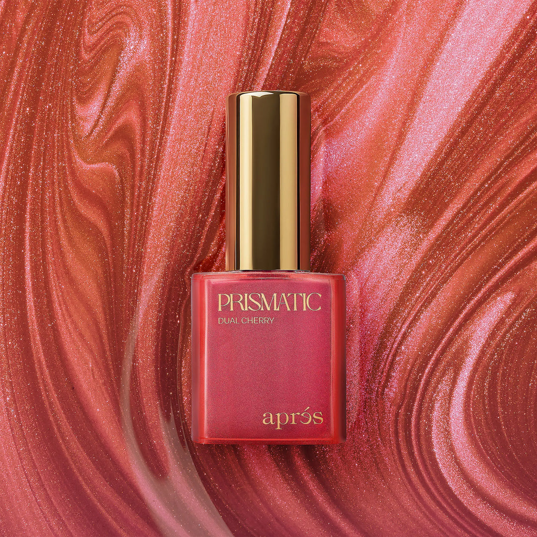 Aprés - Prismatic color gel polish "Dual Cherry", CE25(HEMA/TPO/TMPTA-Free), 10ml