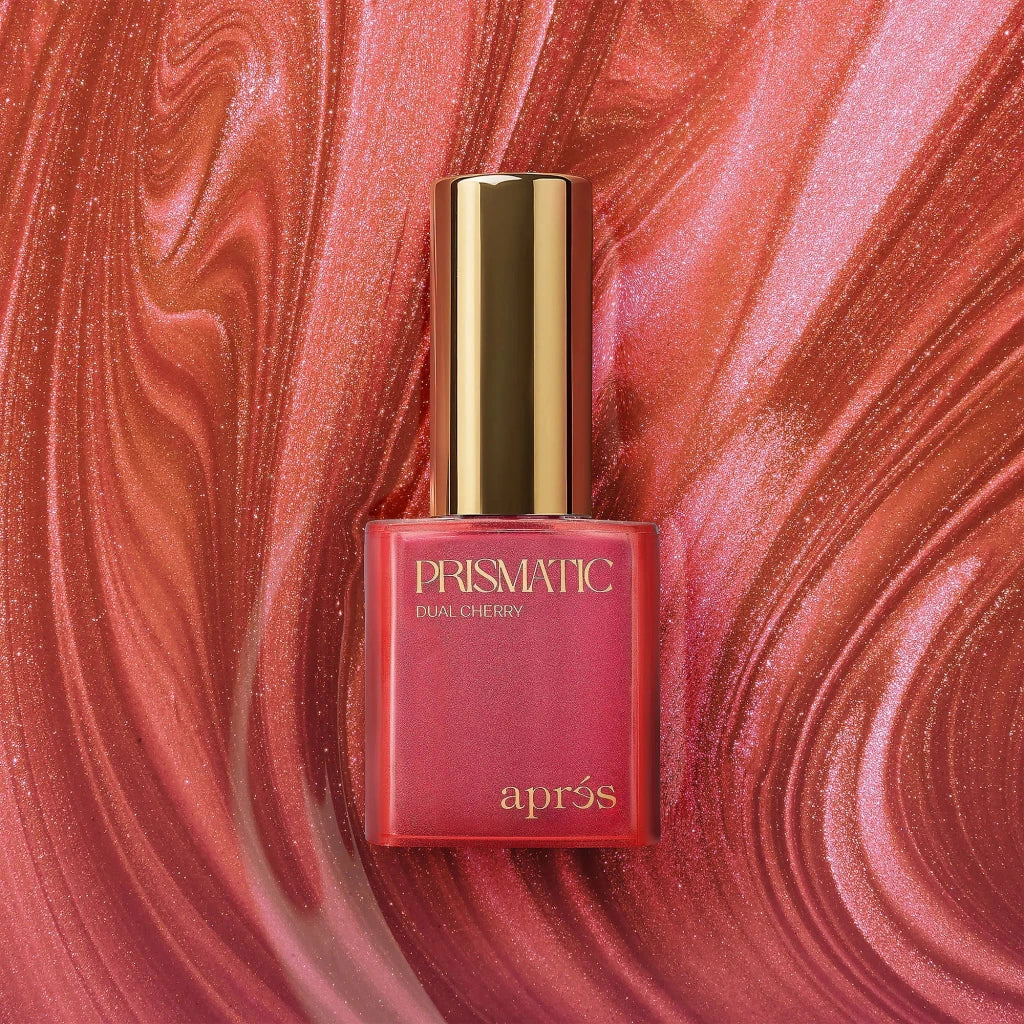 Aprés - Prismatic color gel polish "Dual Cherry", CE25(HEMA/TPO/TMPTA-Free), 10ml - Level Up Beauty Supply