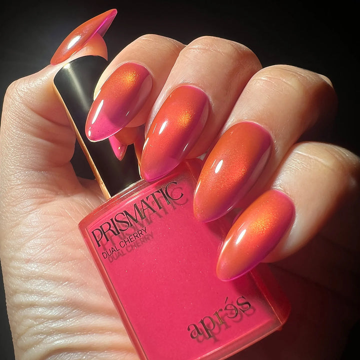 Aprés - Prismatic color gel polish "Dual Cherry", CE25(HEMA/TPO/TMPTA-Free), 10ml