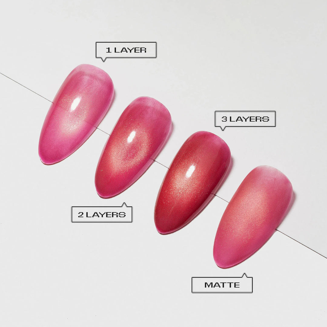 Aprés - Prismatic color gel polish "Dual Cherry", CE25(HEMA/TPO/TMPTA-Free), 10ml