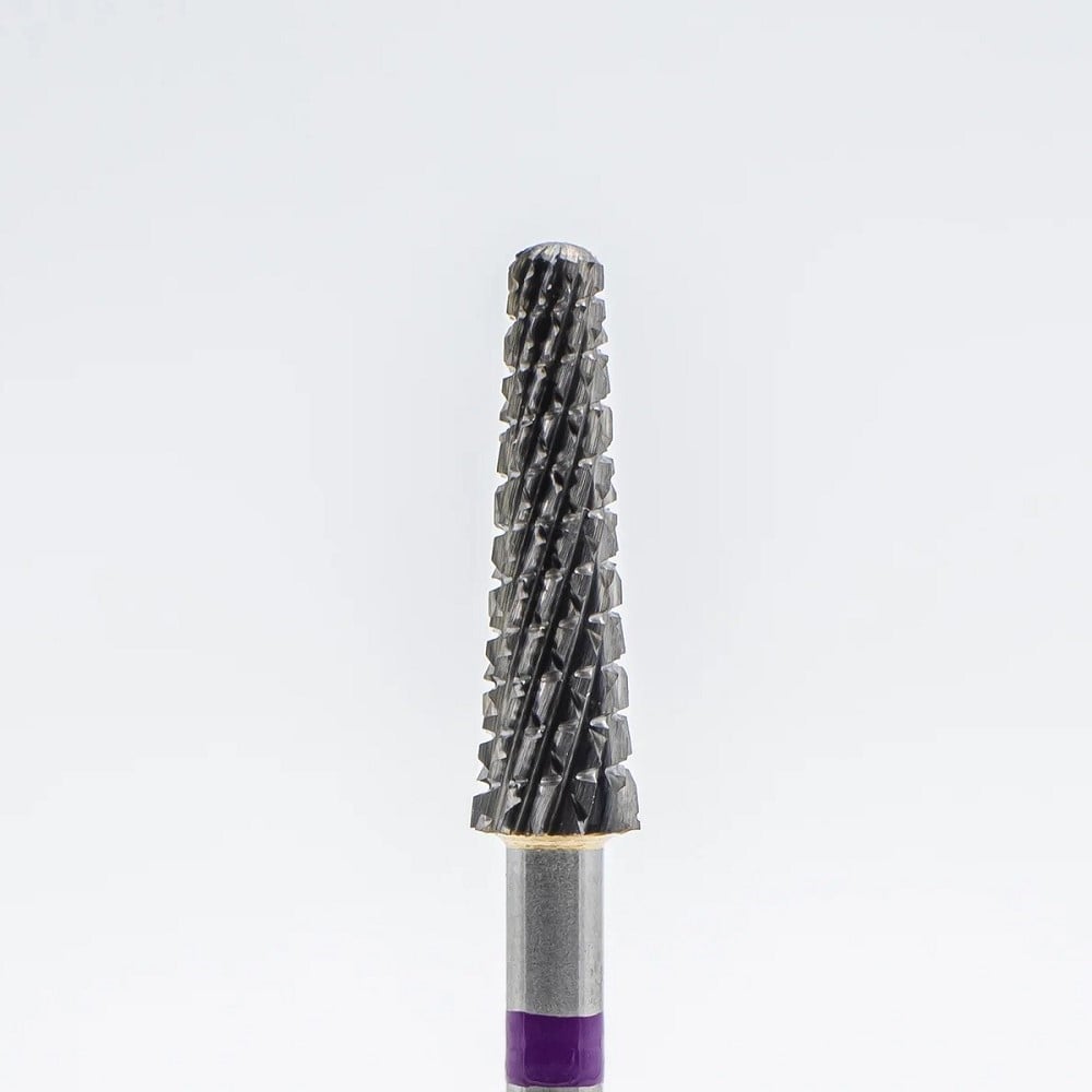 Carbide drill bit, Rounded Cone, Purple (2-6-7)