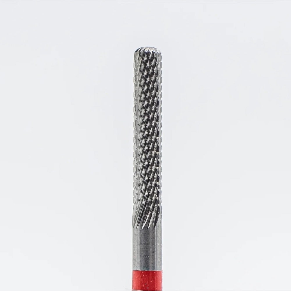Carbide drill bit, Rounded Cylinder, Fine (Red) (1-2-7)
