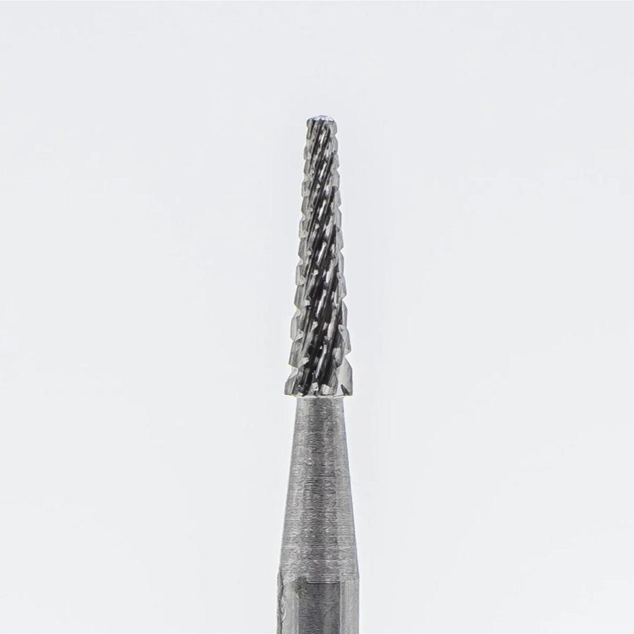 Carbide drill bit, Small Cone, Coarse (Green) (2-4-7) - Level Up Beauty Supply