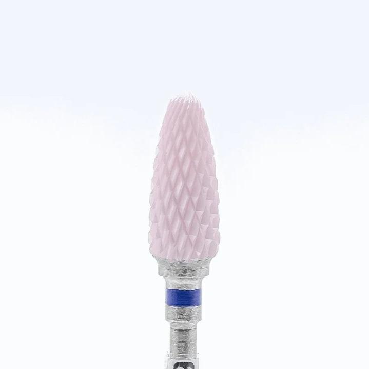 Ceramic removal nail bit, Corn - Medium (Blue) (6 - 3 - 5) - Level Up Beauty Supply