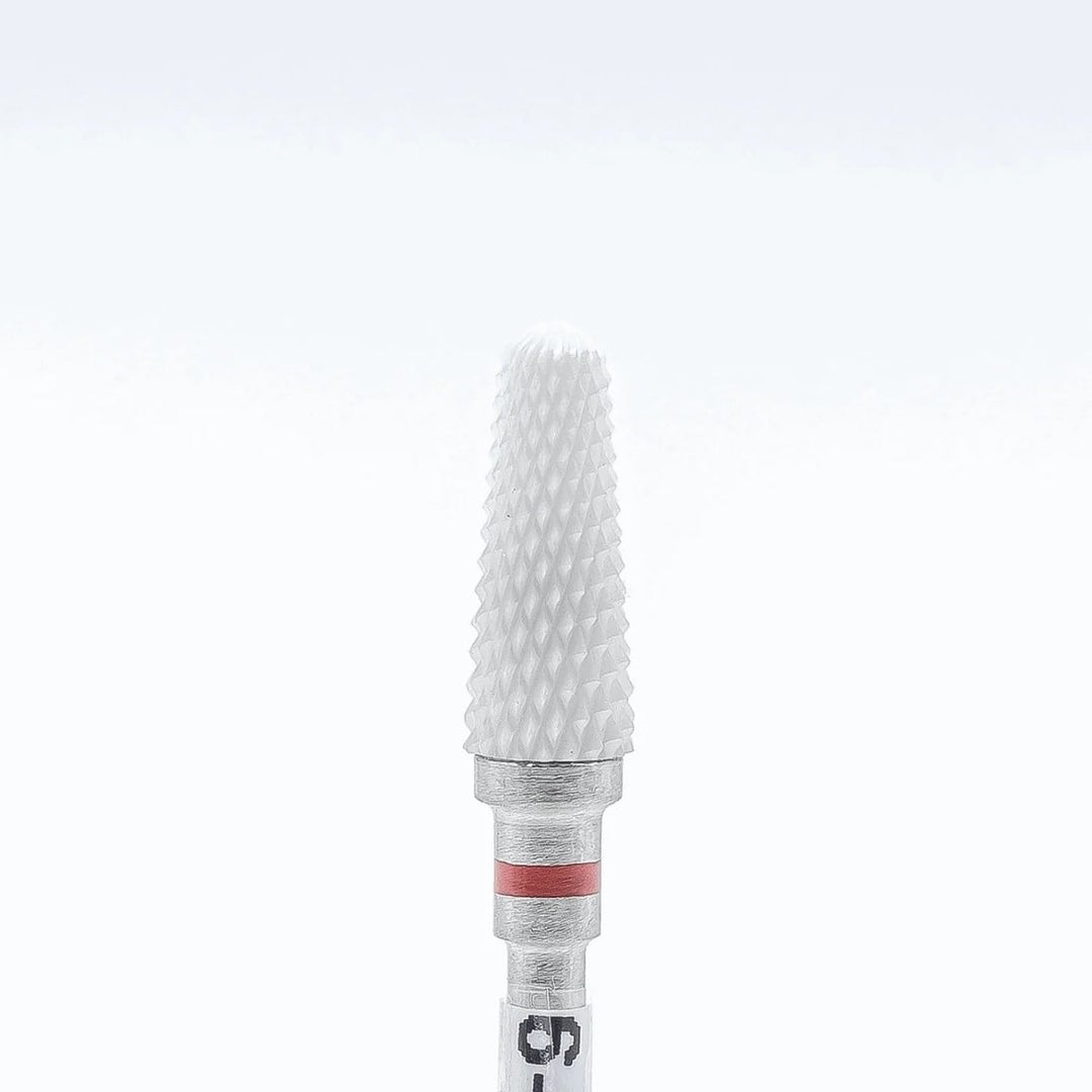 Ceramic removal nail bit, Rounded Cone, Fine (Red) (6-2-2)