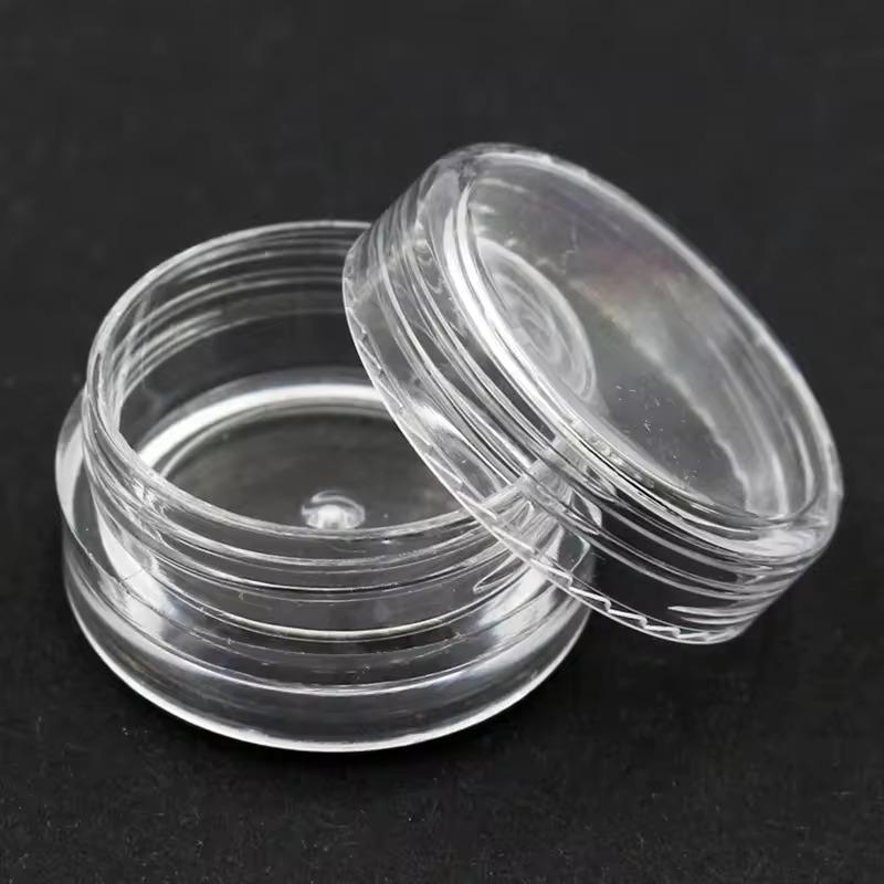 Clear Plastic Round Jar, 5ml - Level Up Beauty Supply