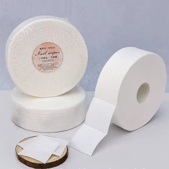Cotton Nail Lint Free Wipes, Thin, 1000pcs - Level Up Beauty Supply