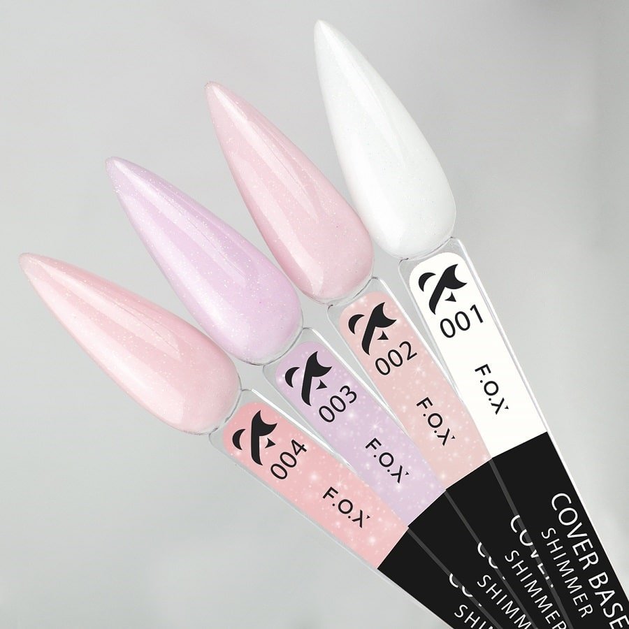 F.O.X Cover Base Shimmer 001, 14 ml - Level Up Beauty Supply