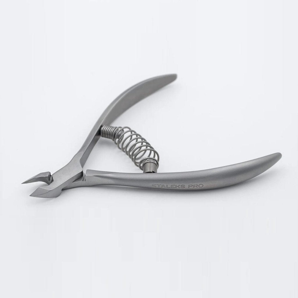 STALEKS PRO Cuticle Nippers with Spring Smart 30, 5 mm - Level Up Beauty Supply