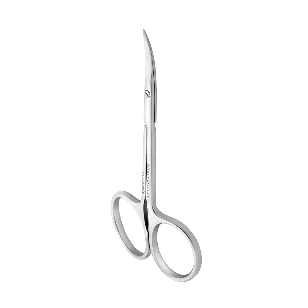 Cuticle Scissors with Narrow Curved Blade STALEKS EXPERT 20, Type 2, 21mm - Level Up Beauty Supply