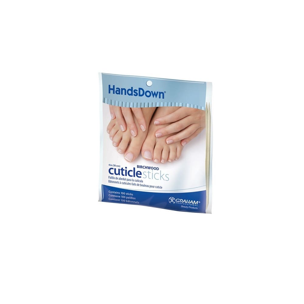 Graham Cuticle Sticks 10cm, 100pcs - Level Up Beauty Supply
