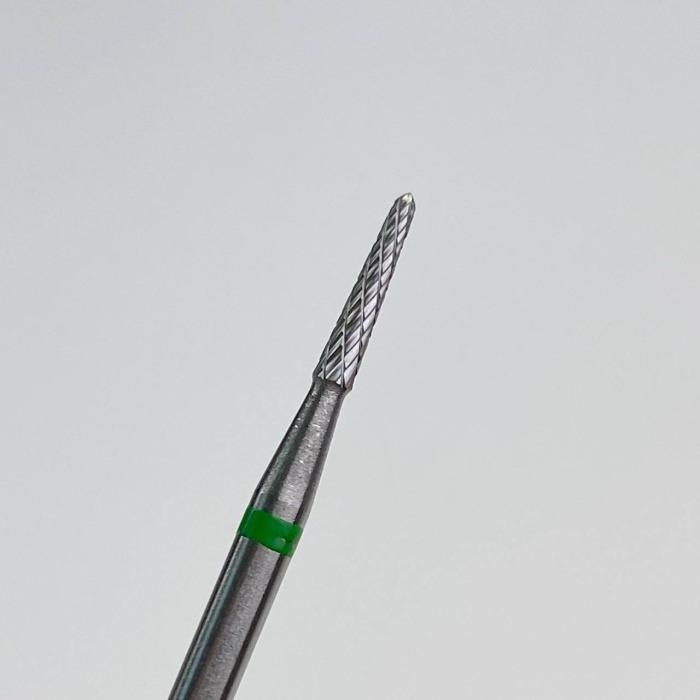 DARK Carbide Drill Bit 206, Thin Cone, Coarse (Green) - Level Up Beauty Supply