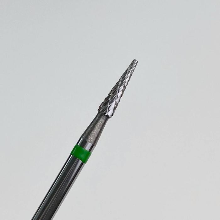 DARK Carbide Drill Bit 208, Thin Cone, Coarse (Green) - Level Up Beauty Supply