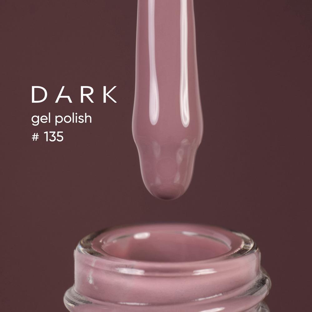 DARK Color gel polish #135, 10ml