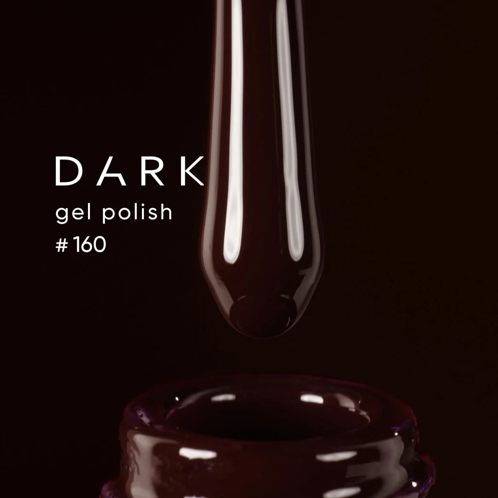 DARK Color gel polish 160, 10 ml (TPO Free) - Level Up Beauty Supply