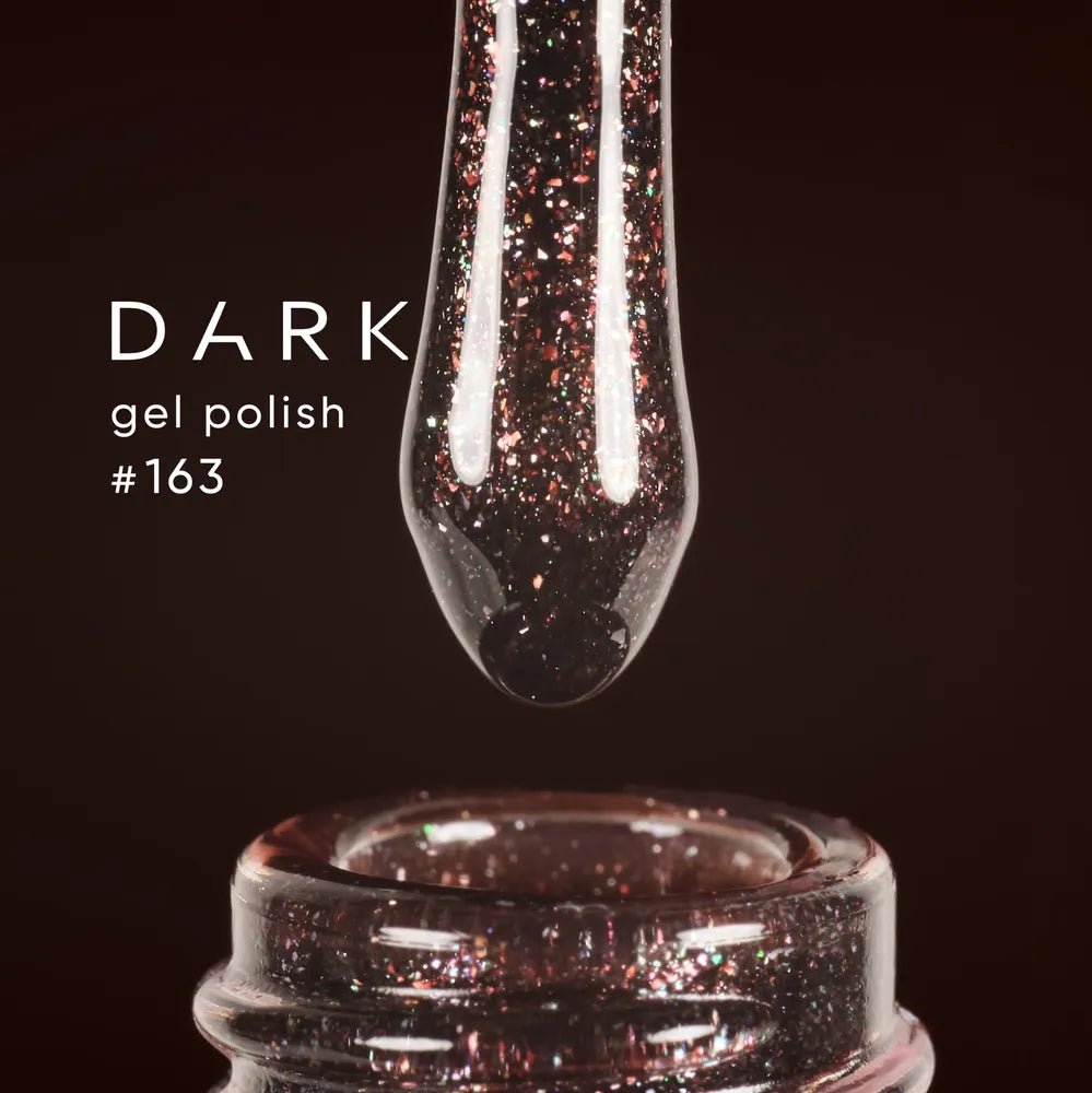 DARK Color gel polish 163, 10 ml - Level Up Beauty Supply