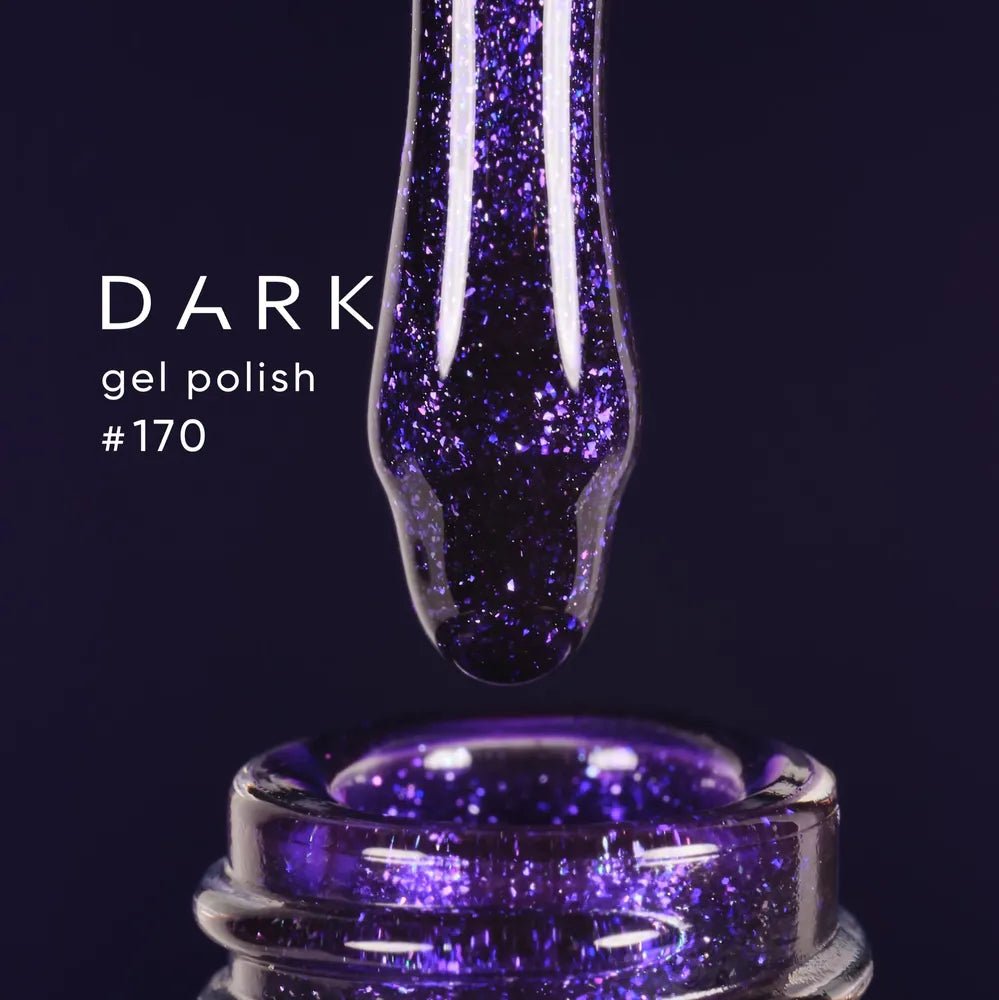 DARK Color gel polish 170, 10 ml - Level Up Beauty Supply