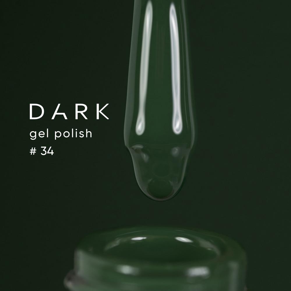 DARK Color gel polish 034, 10ml (TPO Free) - Level Up Beauty Supply