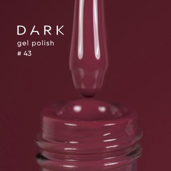 DARK Color gel polish 043, 10ml (TPO Free) - Level Up Beauty Supply