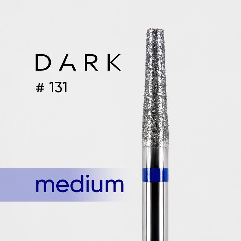 DARK Diamond Nail Bit 131 Thin Cone Medium (Blue) - Level Up Beauty Supply